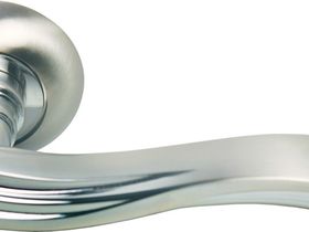 MH-14 SN/CP Ручка дверная  (белый никель/хром) ОПТИМИЗАЦИЯ