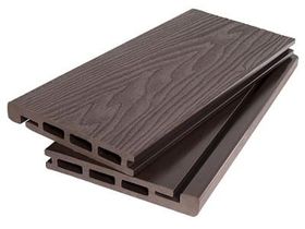 Террасная доска из ДПК BRUSHING 3D WOOD MIX 20х140х2900 мм цвет коричневый