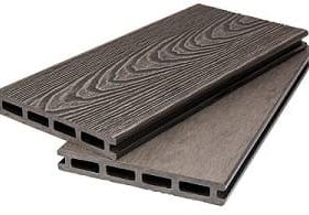 Террасная доска из ДПК BRUSHING 3D WOOD MIX 20х140х2900 мм цвет серый