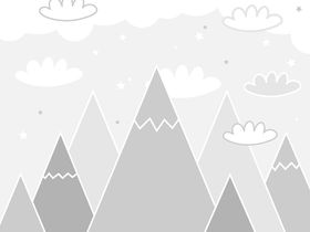 Фотообои F-172 Звёзды над серыми горами 300х270