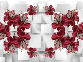 Фотообои T-002 Красные драгоценности 400х270