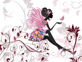 Фотообои T-257 Фея 300х270