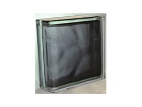 Стеклоблок Торцевой окрашенный внутри черный