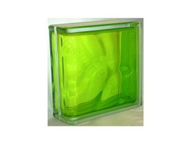 Стеклоблок Торцевой окрашенный внутри тархун