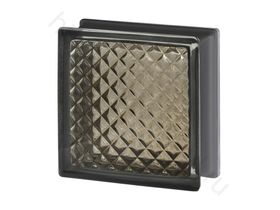 Стеклоблок Инка черный бриллиант опал