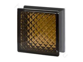 Стеклоблок Инка черный бриллиант топаз