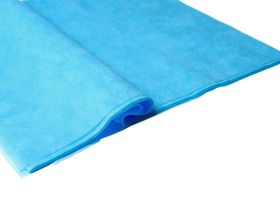 Простыня 70*80 см медицинская одноразовая нестерильная, из нетканого материала SMS плотностью 10 г/м2, вариант исполнения: 800.700.A3.10.C2.D1-20, цвет голубой, в пачке, 20 штук/упаковка, Россия (ООО "Белая Линия") 13136