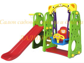 Игровой комплекс Tobebe горка с качелей для игровой площадки. Южная Корея