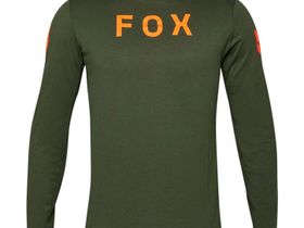 Велосипедная джерси с длинными рукавами FOX Ranger DR LS. Черный-Болотный (L)