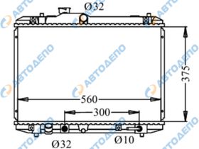 Радиатор охлаждения двигателя. SUZUKI SWIFT, SWIFT SPORT DBA-ZC11S, ZC21S, ZD21S, CBA SUZ-0018-16-K