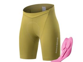 Женские шорты велосипедные c памперс ROCKBROS RK1008NB. Горчичный (S)