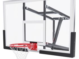 Баскетбольный щит DFC со съёмным регулятором высоты, стекло 6 мм, 136 х 80 см
