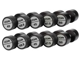 Гантельный ряд полиуретановый LEVEL (шаг 2,5 кг, 5 пар) PROFI-FIT 40-50 кг