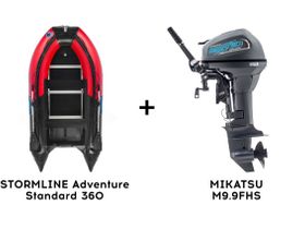 Лодка ПВХ STORMLINE Adventure Standard 360 + 2х-тактный лодочный мотор MIKATSU M9.9FHS