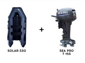 Лодка ПВХ SOLAR-330 + 2х-тактный лодочный мотор SEA PRO T 15S