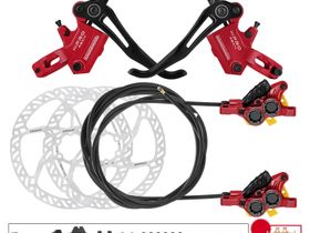 Гидравлические тормоза четырехпоршневые IIIPRO R2X4 (Красный)