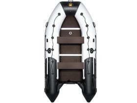 Лодка ПВХ РИВЬЕРА Максима 3600 СК "Комби" светло-серый/черный