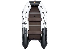 Лодка ПВХ РИВЬЕРА Максима 3800 СК "Комби" светло-серый/черный