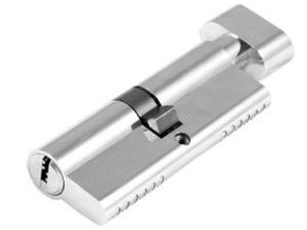 DORF Цилиндр замка ключ/Вертушка  перфо 5 ключ, никель, 35*35В
