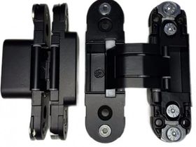 Петля дверная  скрытая UBEELEGEN INVISIBLE 30 3d (URSP-CH) 1/32 9005 RAL черный