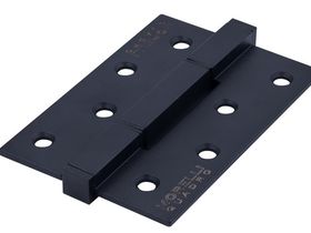 QUADRO-2 BL, петля алюминевая универсальная на квадратной розетки , цвет-черный