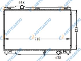 Радиатор охлаждения двигателя. TOYOTA CROWN, CROWN MAGESTA GRS180, GRS182, GRS183, GWS204 TO-0116-16-K