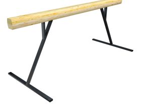 Бревно гимнастическое L=3000 на высоких металлических опорах