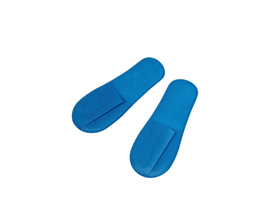 Стельки (тапочки) с закрытым мысом, вспененный полиэтилен (5 мм), низ и верх - спанбонд 60 г/м2, синие, 25 пар/упаковка, Россия (Акционерное общество "Чистовье") 609-172