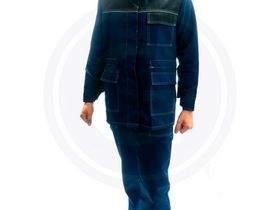 Костюм "Передовик" женский синий+черный