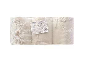 Бумага туалетная Tellus 1-слойная в рулоне, 200 метров/рулон, 12 рулон/упаковка, Россия (ООО "ЭвоКом") 120197