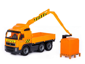 Автомобиль-кран с манипулятором Volvo, 45 см