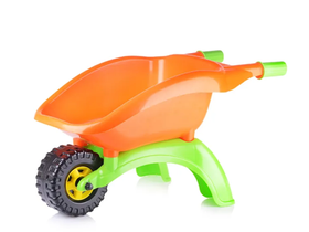 Тачка "Садовод" 62х35х34 см (оранжевый/зеленый)