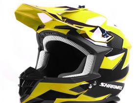 Шлем кроссовый Sharmax SH336 Yellow/Black