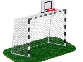 Ворота для минифутбола + стойка для баскетбола JAGUAR-SPORT ARMS080.1