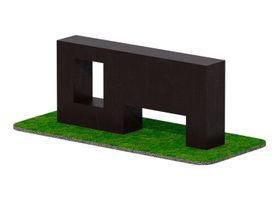 Препятствие Стенка с двумя проломами JAGUAR-SPORT GTAR103