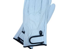 Перчатки кожанные белые XXL Китай