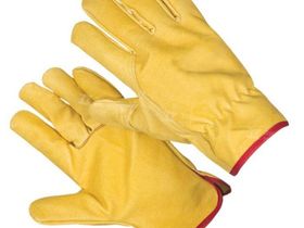 Перчатки кожанные желтые XXL Китай