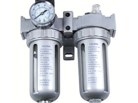 Масловлагоотделитель с манометром две колбы Китай