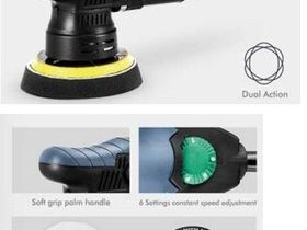 AUTO BUFF Полировальная машинка GX-CP06/9 эксц 9мм, 125мм, 650Вт