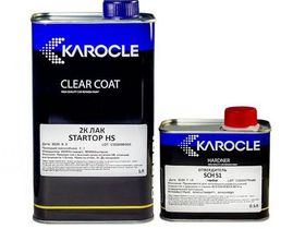 KAROCLE Лак STARTOP HS 1-Литр  (2:1) Премиум: глянец и прозрачность + отв. SCH 51 0,5л.