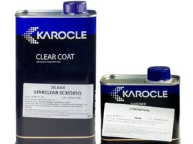 KAROCLE Лак STARCLEAR SC 3650-SQ 3 Литра (3:1) быстрый  (2-3ч) + отв. SCH-41 1л. 1/4 шт.
