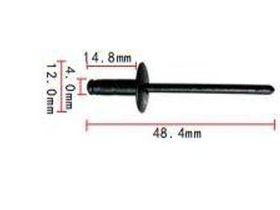 Заклепка для лючка Китай черный