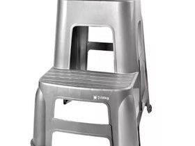 Стул-стремянка пластиковая серая (FO-632S)