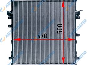 Радиатор охлаждения двигателя. ПОЛНОСТЬЮ АЛЮМИНИЕВЫЙ MAZDA TITAN  MA-0151-48-K
