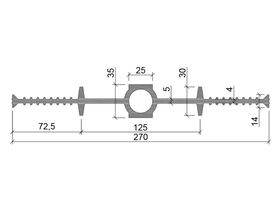 Гидрошпонка "Аквастоп" ДВИ-270/25 ПВХ