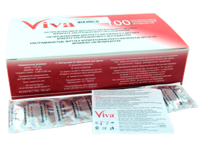 Презервативы "ВИВА (Viva)" для использования при ультразвуковых исследованиях №100, Малайзия (Karex Industries Sdn.)