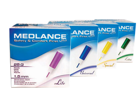 Ланцет одноразовый Medlance plus Special, лезвие 0,8 мм, глубина прокола 2,0 мм, желтый, 200 шт/упаковка, Польша (HTL-Strefa S.А.)