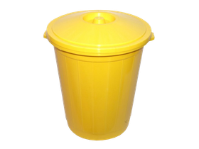 Контейнер (бак) многоразовый МК-03-"МедКом" класс Б, 12 л, цвет желтый, для сбора, хранения и транспортирования медицинских отходов, Россия (НПФ "МедКом")