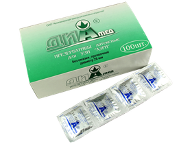 Презервативы АЗРИ латексные для УЗИ №1 (без смазки, диаметр 28 мм), 100 шт/упаковка, Россия (АО "Азри")