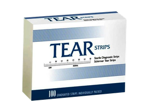 Полоски офтальмологические диагностические TearStrips, 100 шт/упаковка, Индия (Contacare Ophthalmics and Diagnostics (EOU)